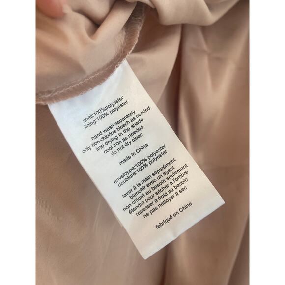 Galina Signature Charmeuse Draped One-Shoulder Dress in Sand 4 Bridesmaid Ball - Picture 13 of 13